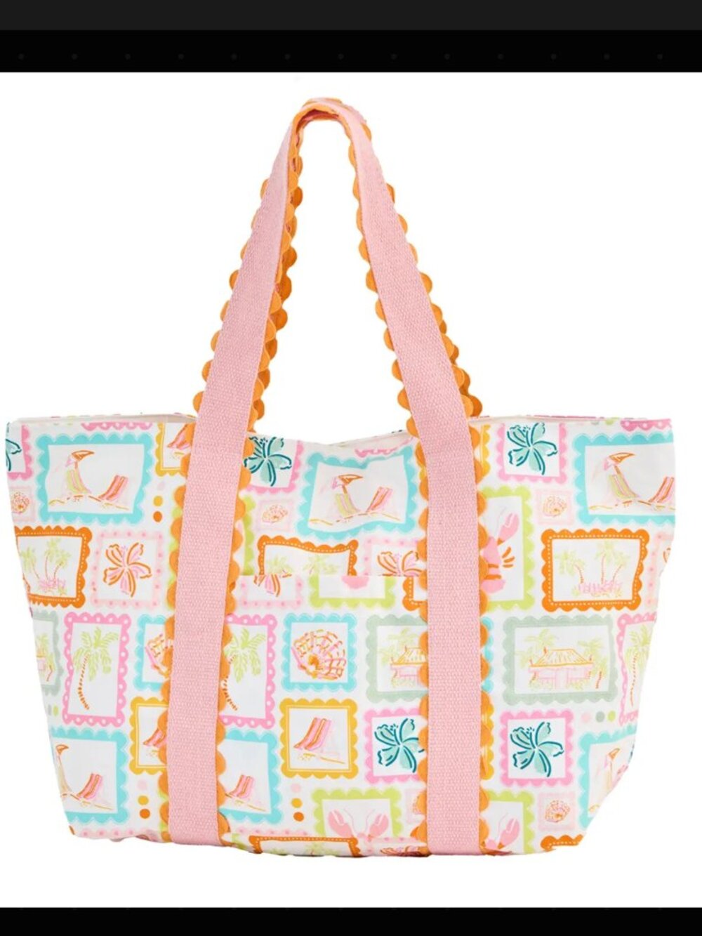 Mary Square - Capri Carryall Tote Happy Place